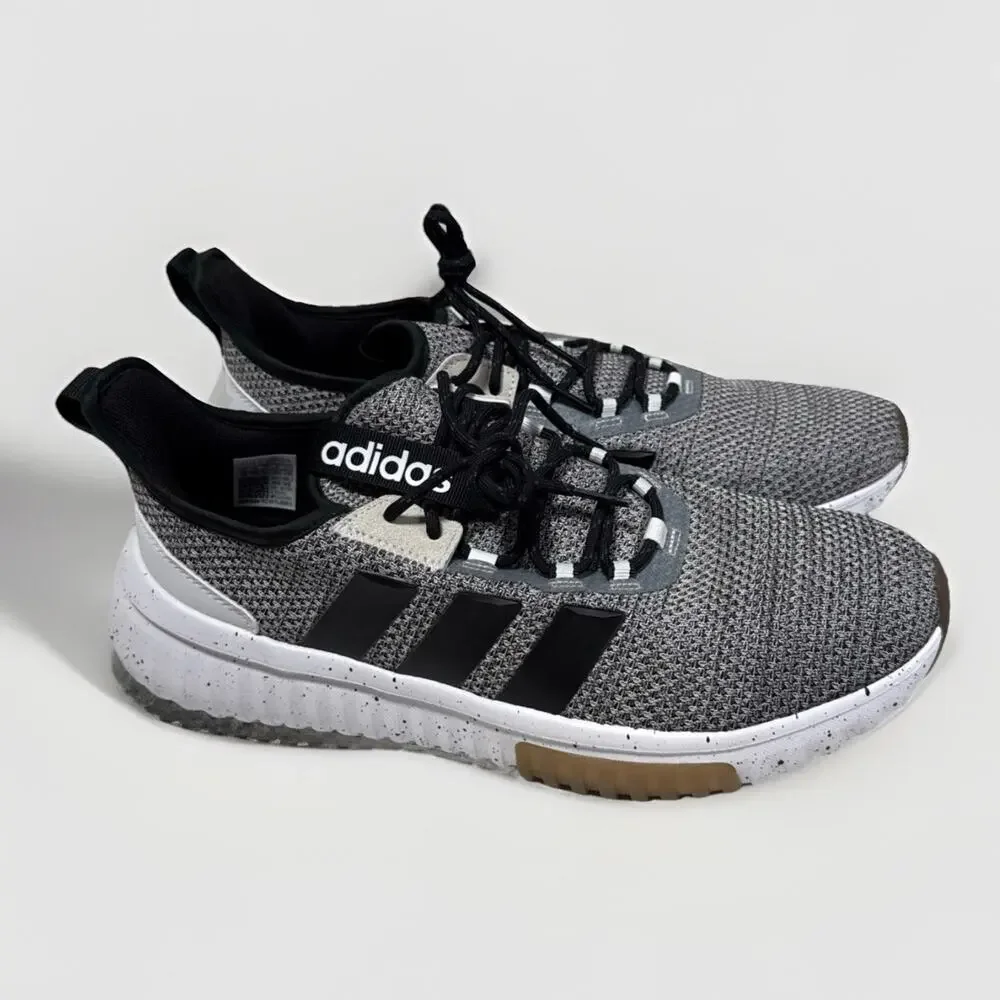 Adidas Men's Kaptir 4.0 Sportswear Shoes White/Black/Gum JR8531 Size 12